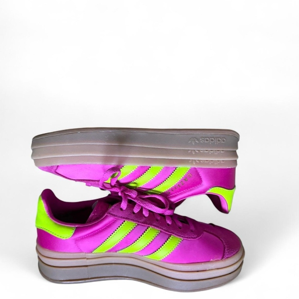 Adidas Gazelle Bold Fuschia/Lime Sz 5